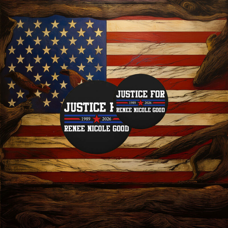 Just For Renee Nicole Good Anti-ICE Pin Button