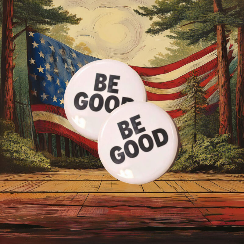 Liberal Activism Be Good Pin Button