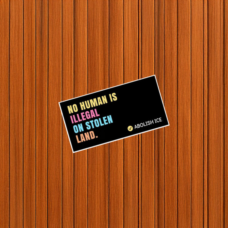 No Human Is Illegal Bumper Sticker
