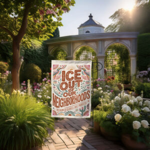 No Human Is Illegal Flag