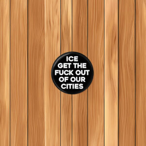 No ICE Pinback Button