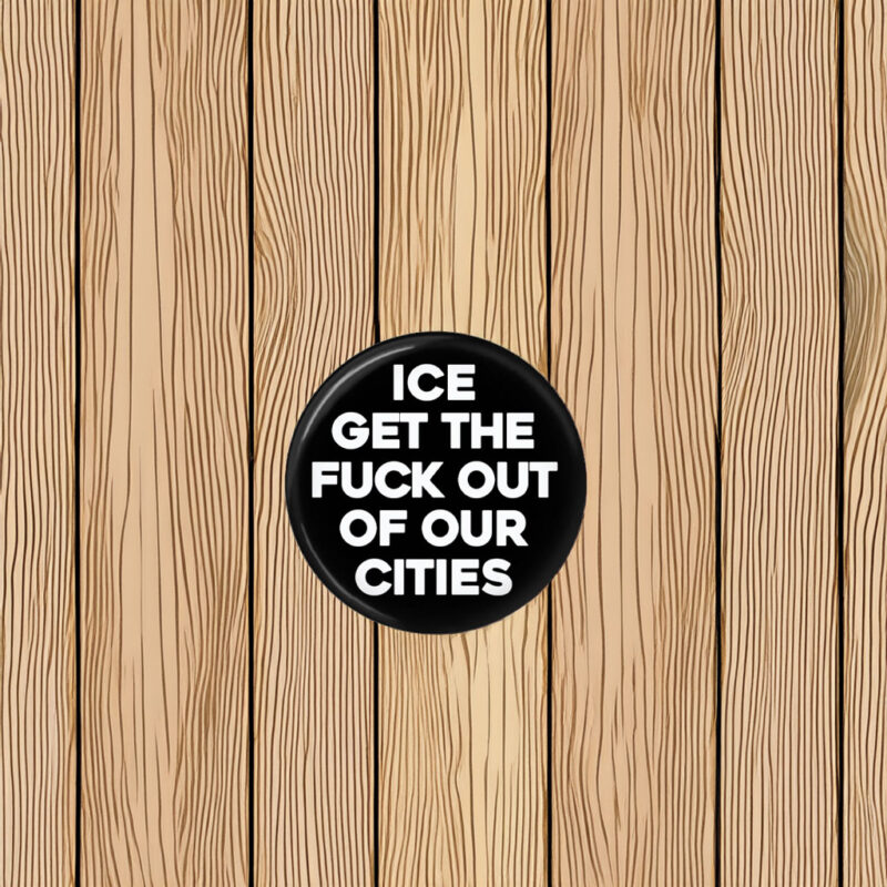 No ICE Pinback Button