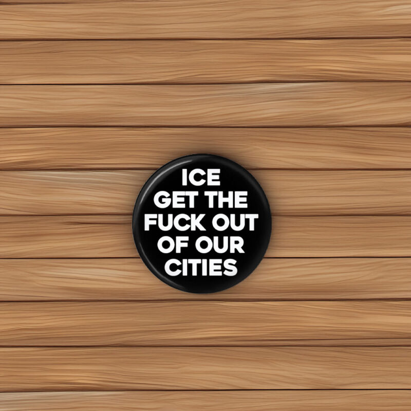 No ICE Pinback Button