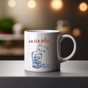 No Ice Please Cat Mug