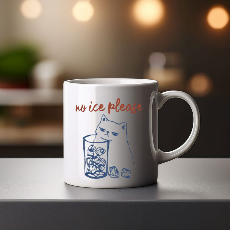 No Ice Please Cat Mug