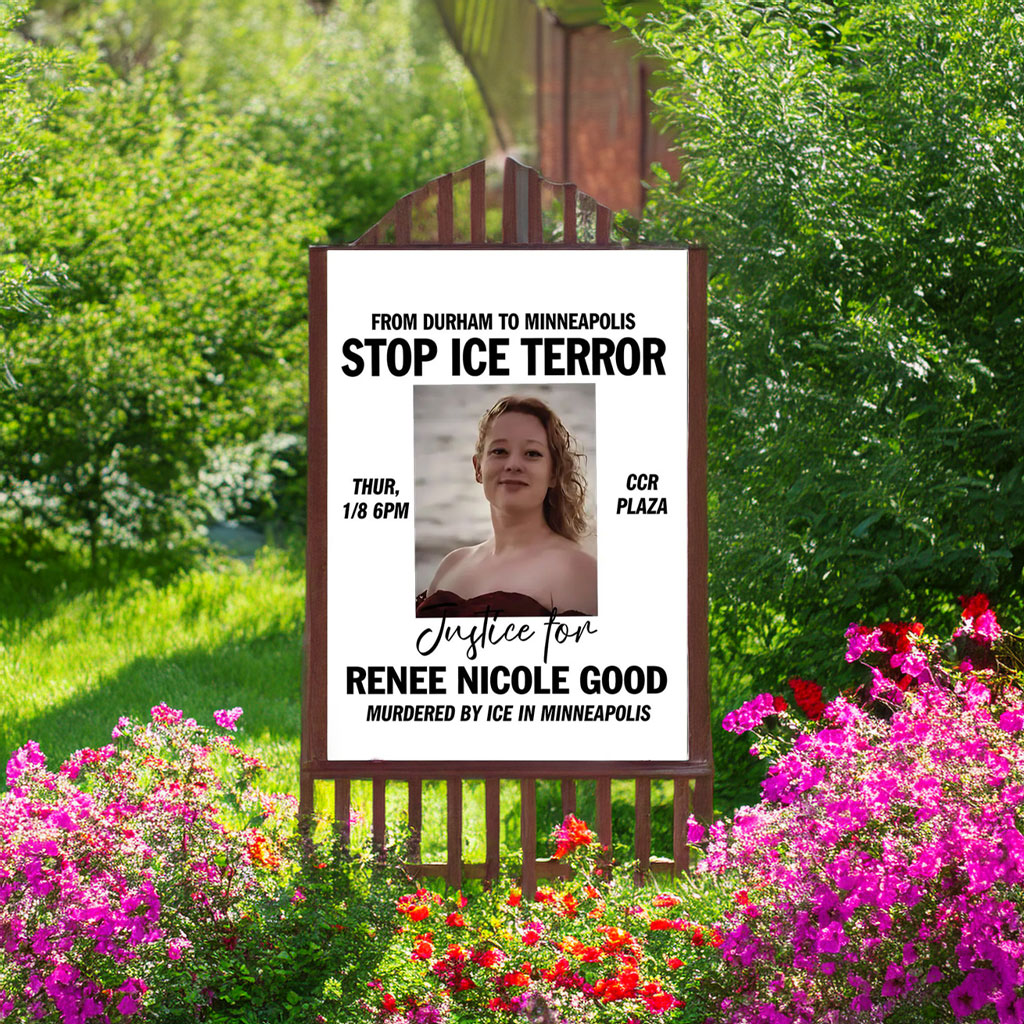 STOP ICE Yard Sign, Justice for Renee Nicole Sign