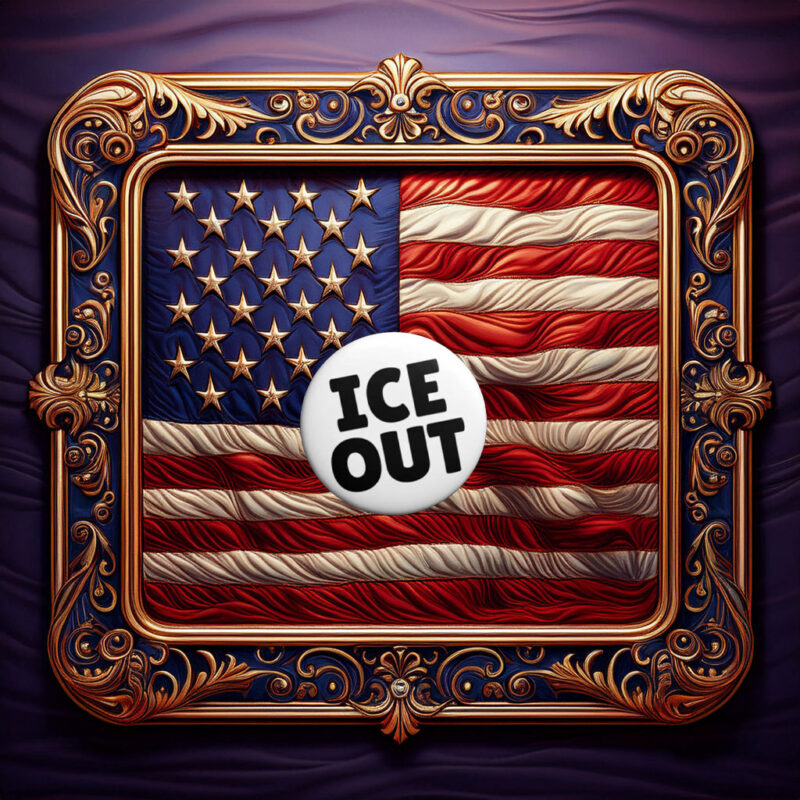 USA People Support Pin